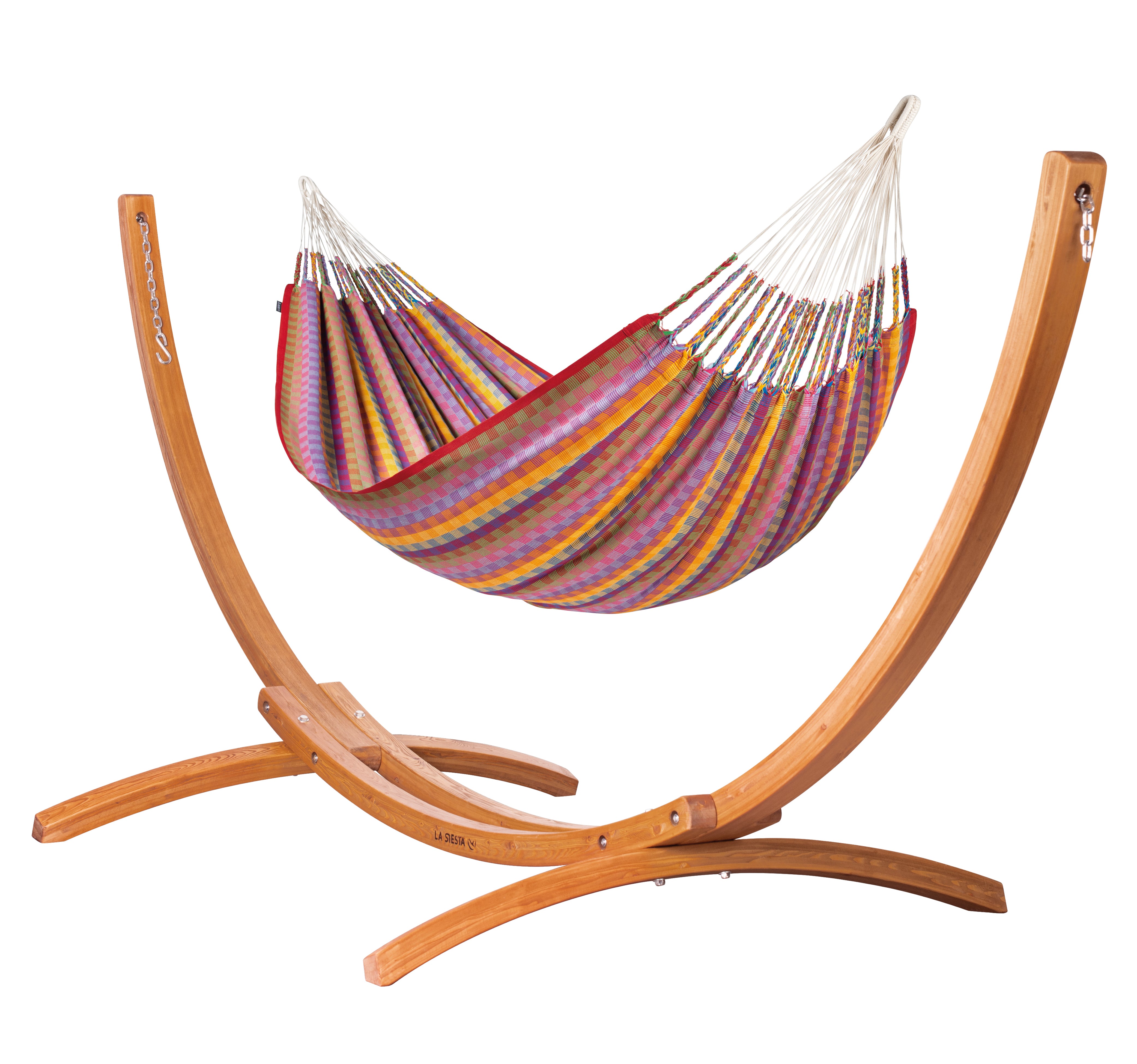 la-siesta-maera-colombia-hamac-coton-bio-avec-support-bois image 7