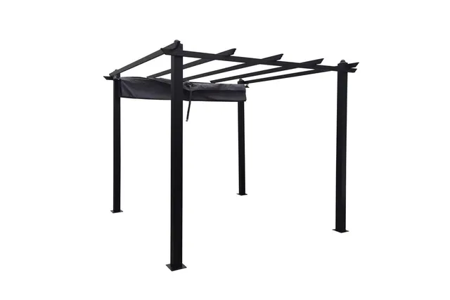 concept-usine-regia-pergola-aluminium-3x3m-gris-autoportante image 1