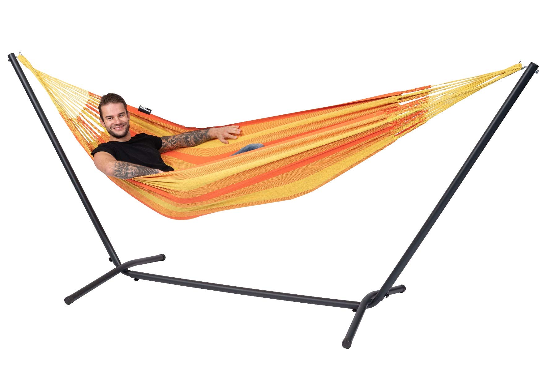 tropilex-dream-ensemble-hamac-orange-1-personne-coton image 5