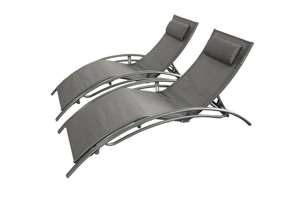 concept-usine-limea-transat-lot-de-2-noir-inclinable image 1