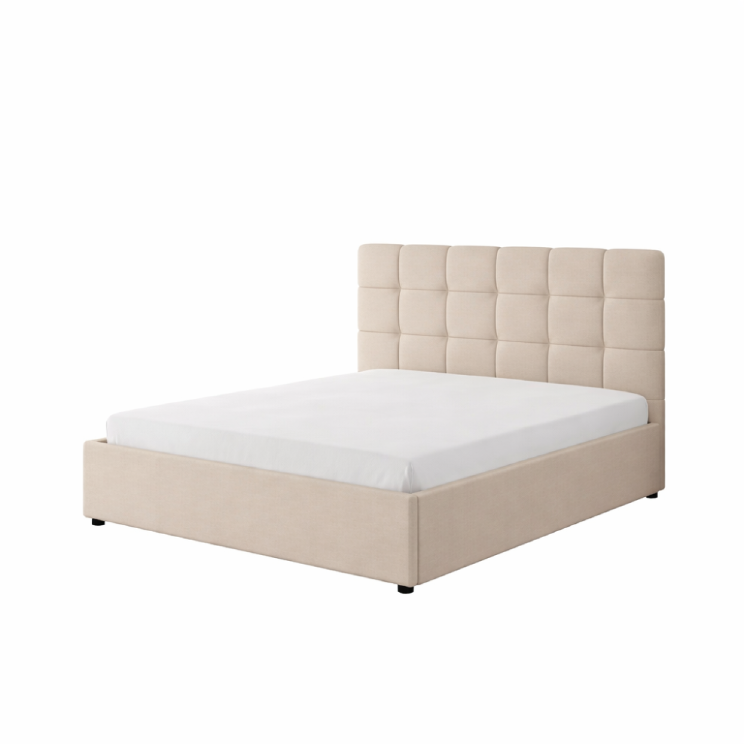 concept-usine-santa-lit-coffre-140x190-velours-beige-2-places image 7