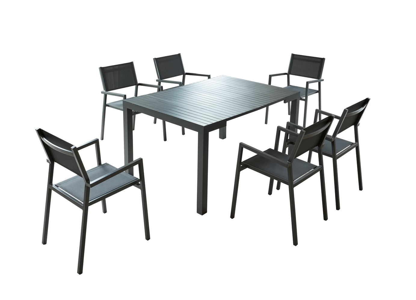 concept-usine-olhao-6-ensemble-table-et-chaises-gris-6-places image 6