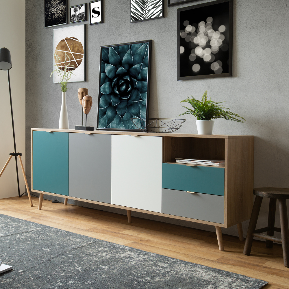 concept-usine-perast-buffet-scandinave-180-cm-tricolore image 2