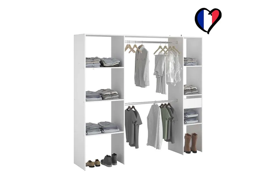 concept-usine-elysee-dressing-blanc-bois-198-cm image 1
