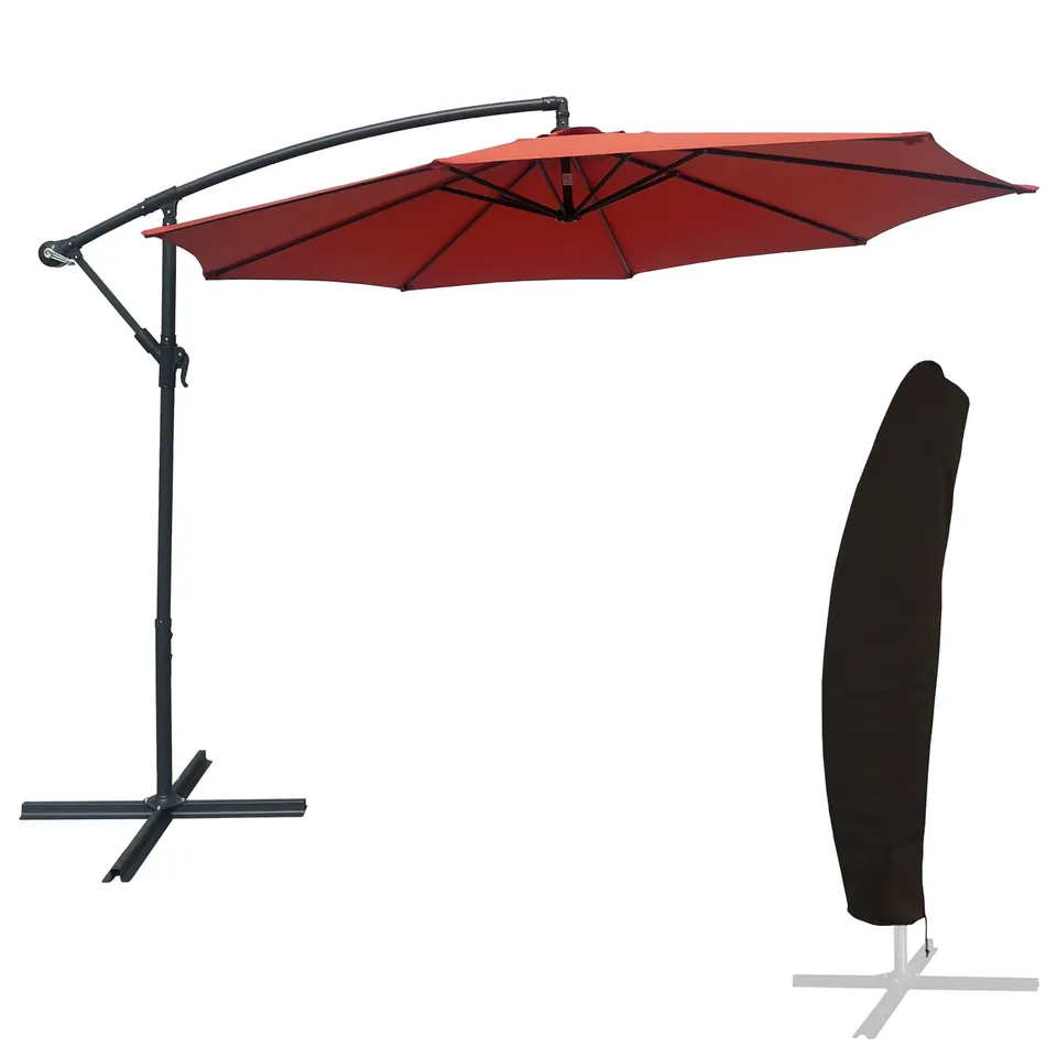 happy-garden-oahu-parasol-d-port-rond-3m-terracotta image 1