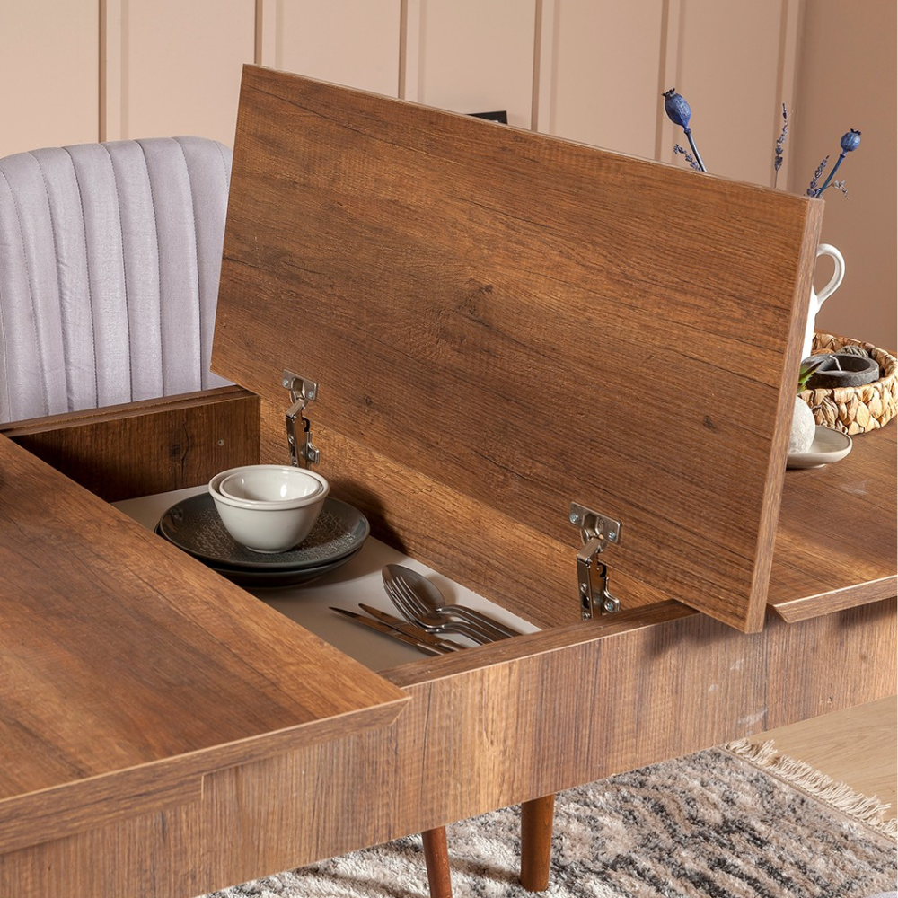 concept-usine-dynia-table-salle-manger-bois-clair-extensible image 3