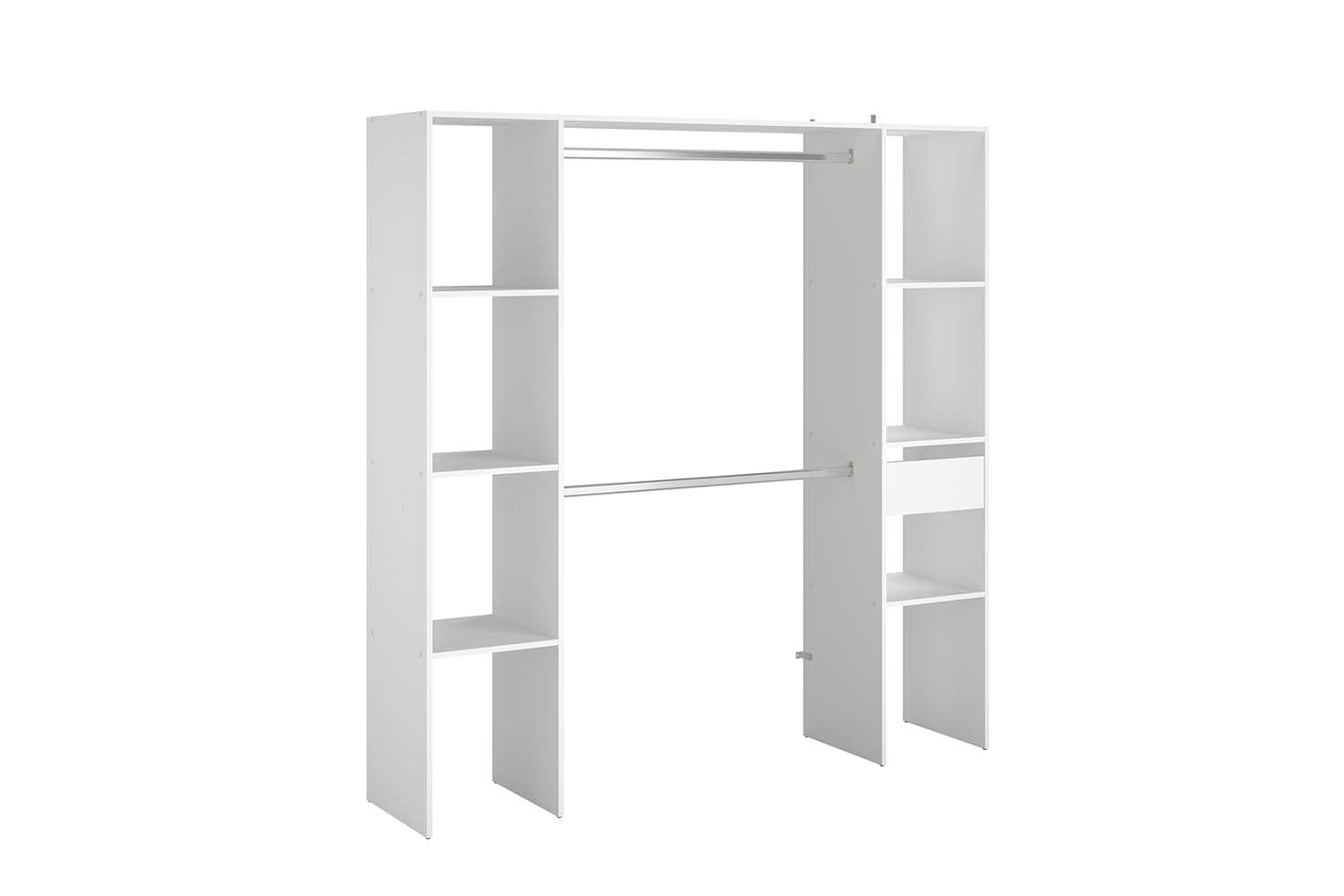 concept-usine-elys-e-dressing-blanc-180-cm-penderie-tiroir image 2