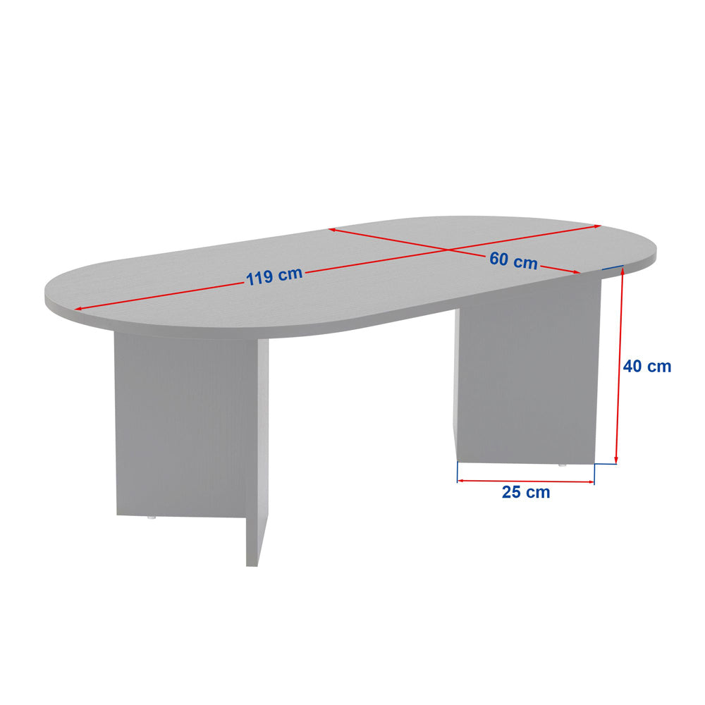 concept-usine-azos-table-basse-ovale-blanche-120-cm-bois image 7