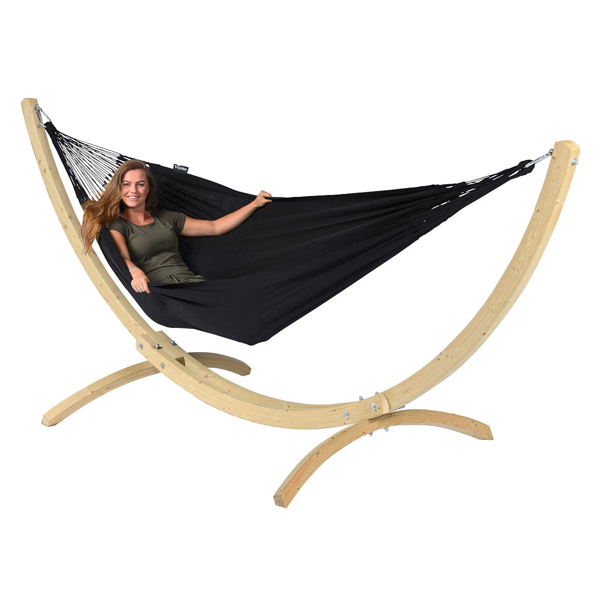 tropilex-comfort-hamac-double-noir-350-cm-180-kg image 6