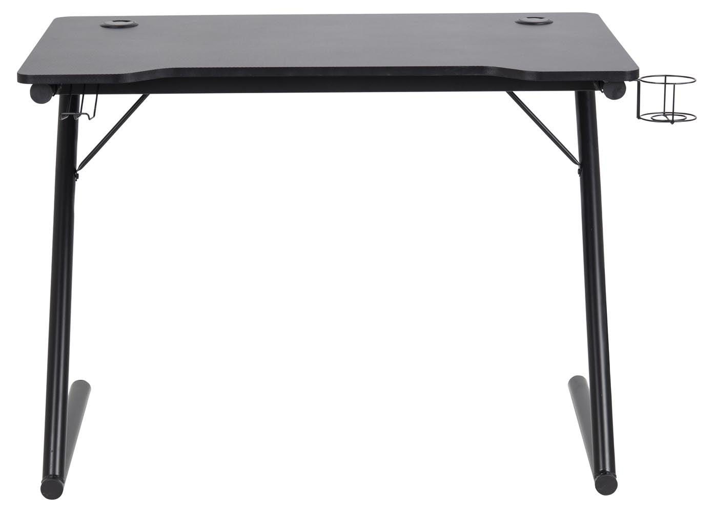 concept-usine-gamer-bureau-gaming-bois-noir-porte-gobelet image 3