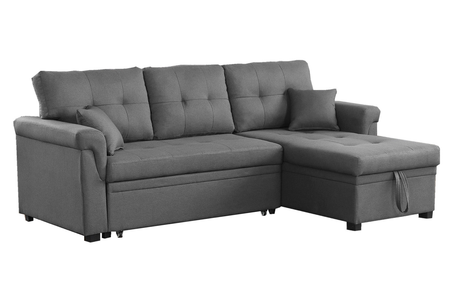 concept-usine-toronto-canap-d-angle-convertible-gris-clair-3-places image 3