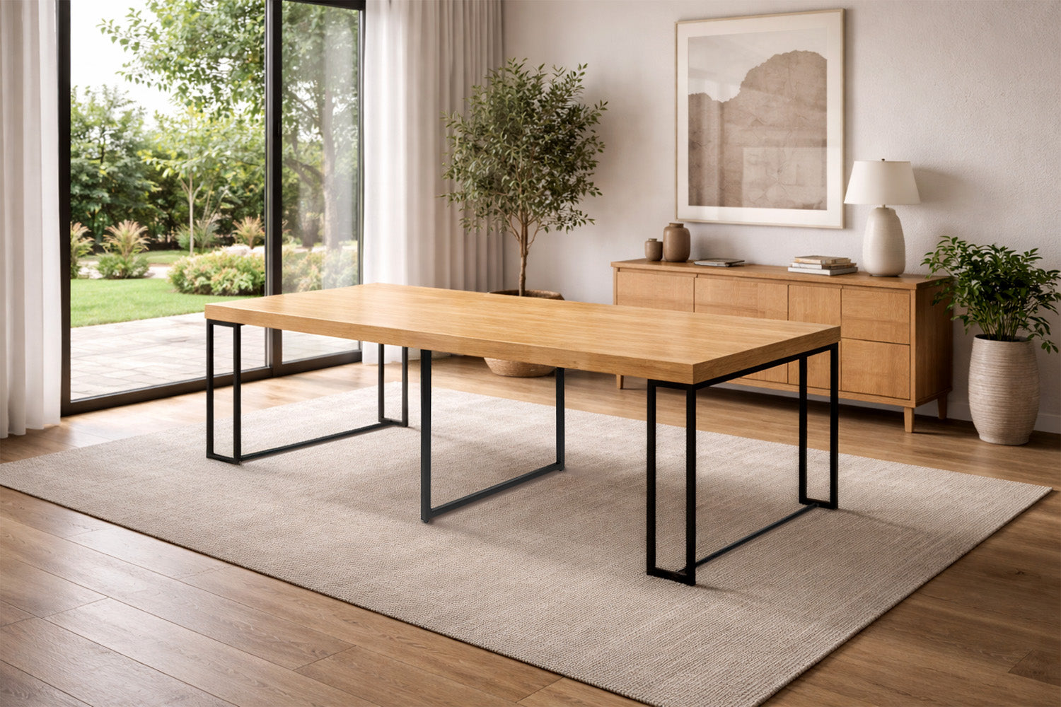 concept-usine-kama-table-salle-manger-extensible-300cm-bois image 2