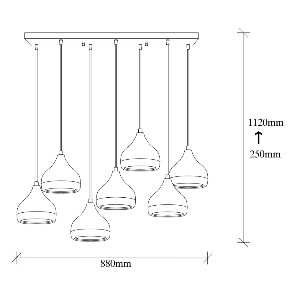 concept-usine-maya-suspension-7-lampes-noir-cuivre image 4