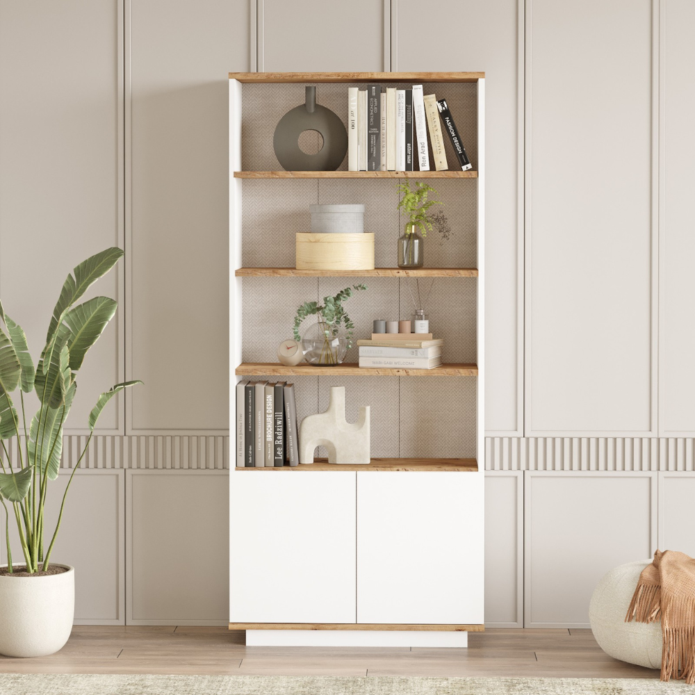 concept-usine-teo-buffet-blanc-bois-avec-portes image 2