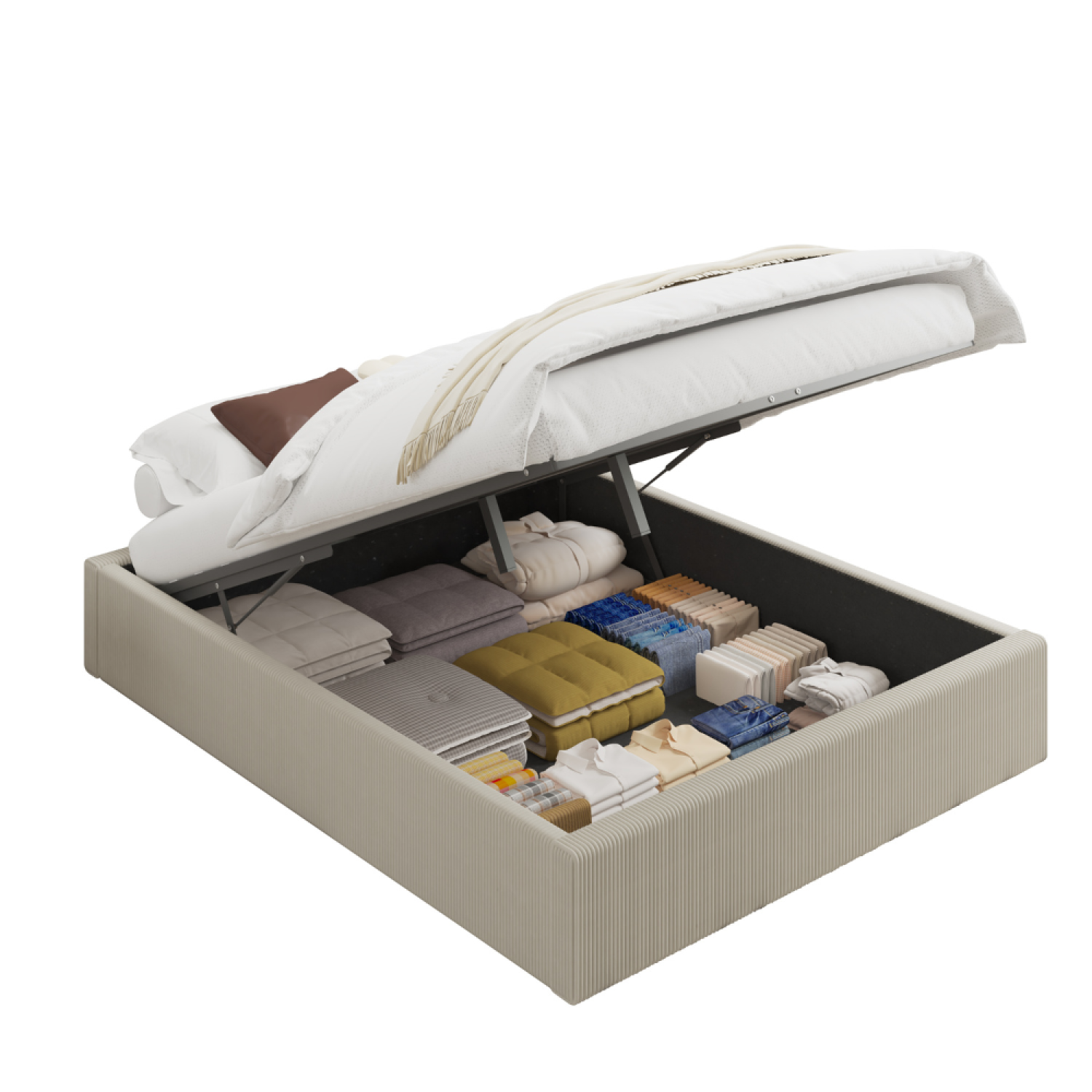 concept-usine-austin-lit-coffre-140x190-velours-c-tel-beige-2-places image 7