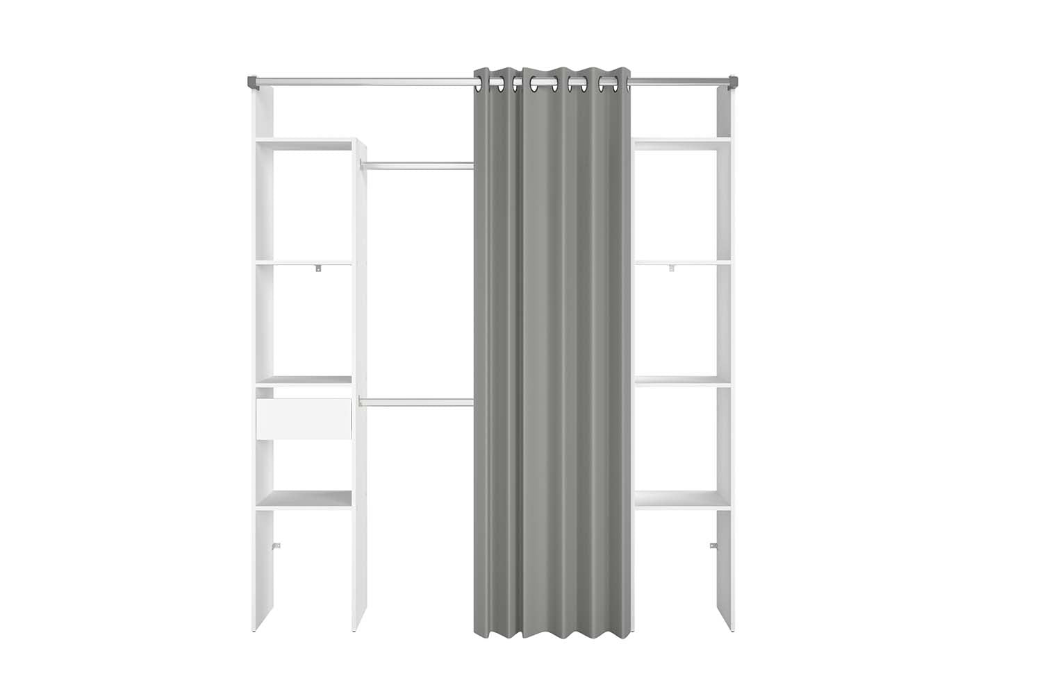 concept-usine-elys-e-dressing-blanc-avec-rideau-et-tiroir image 3
