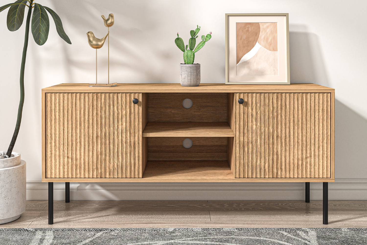 concept-usine-edge-buffet-bois-120-cm-2-portes-cannage image 2