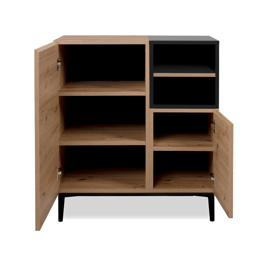 concept-usine-novi-buffet-80-cm-ch-ne-et-noir-2-portes image 8