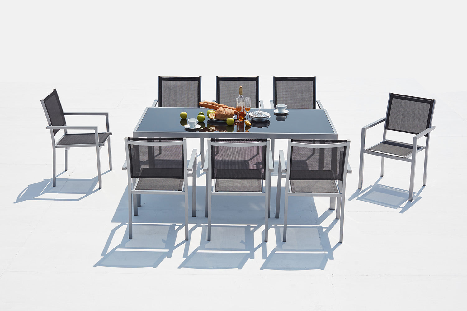 concept-usine-salerne-ensemble-jardin-8-places-aluminium-gris image 2