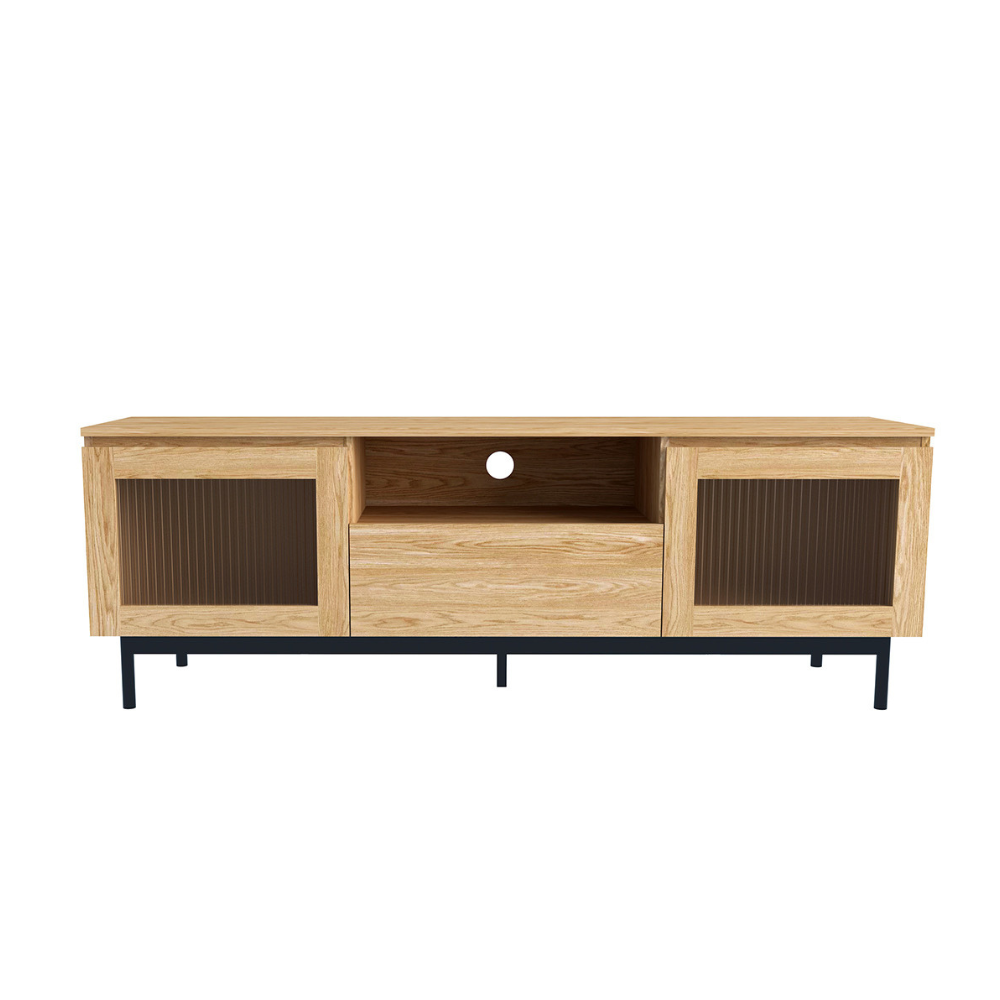 concept-usine-prague-meuble-tv-160-cm-ch-ne-avec-niche image 2
