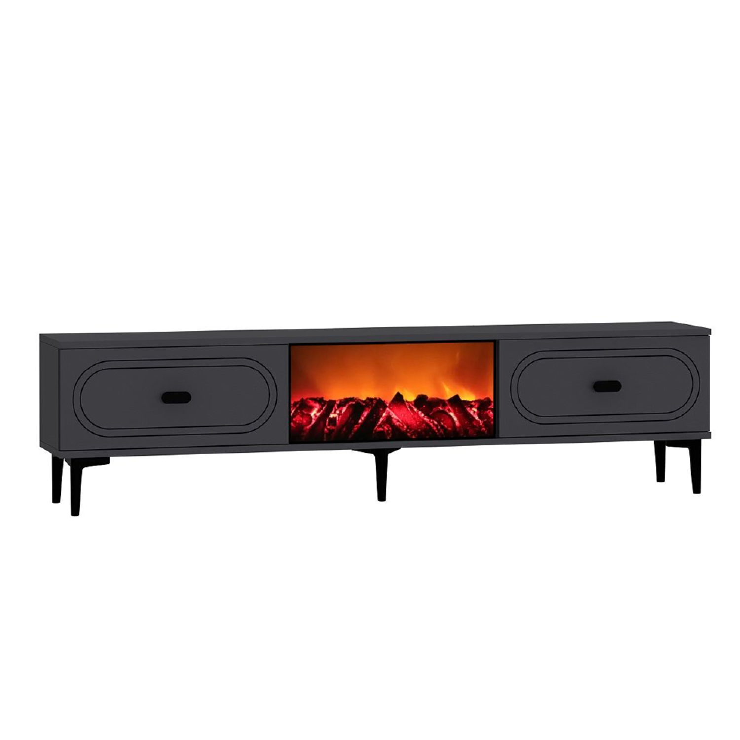 concept-usine-fyra-meuble-tv-150-cm-anthracite-chemin-e-led image 5