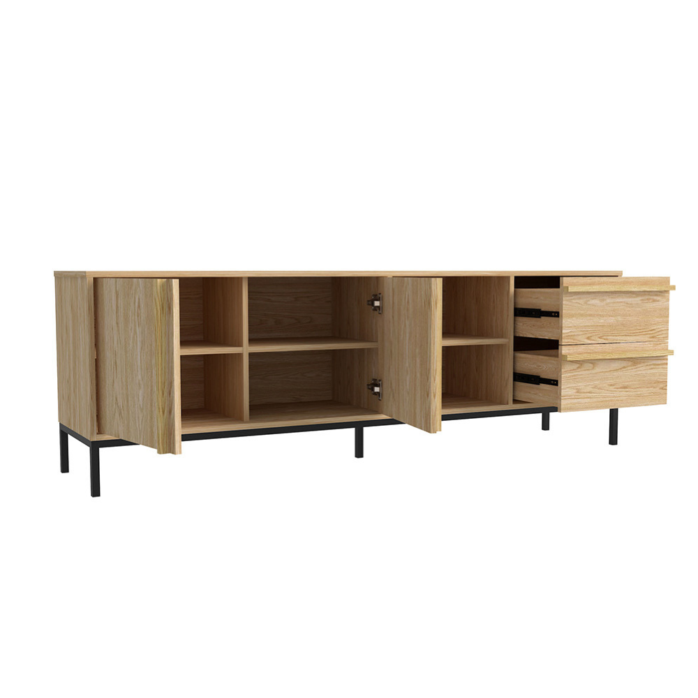 concept-usine-budapest-buffet-bois-180-cm-2-portes-industriel image 4