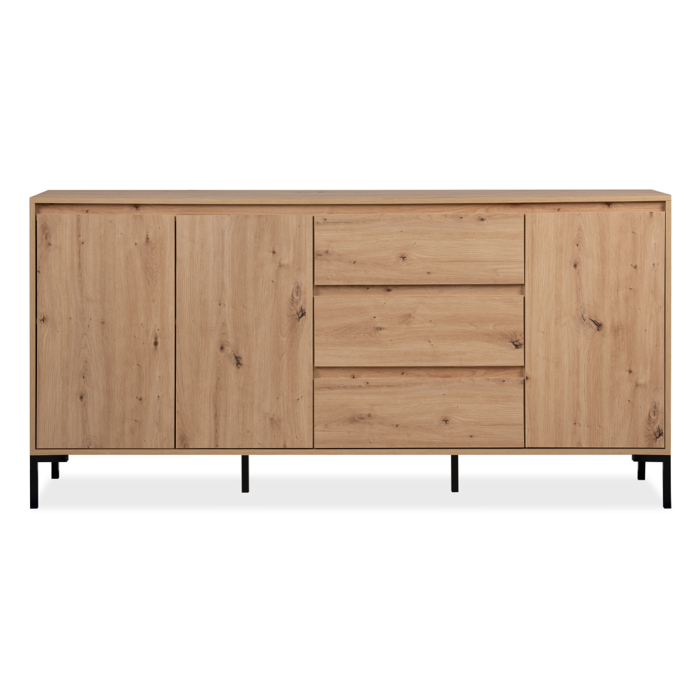 concept-usine-navi-buffet-bois-et-m-tal-170-cm-3-portes image 3