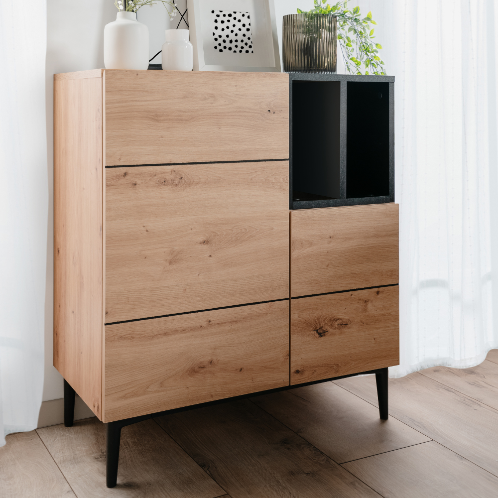 concept-usine-novi-buffet-80-cm-ch-ne-et-noir-2-portes image 3