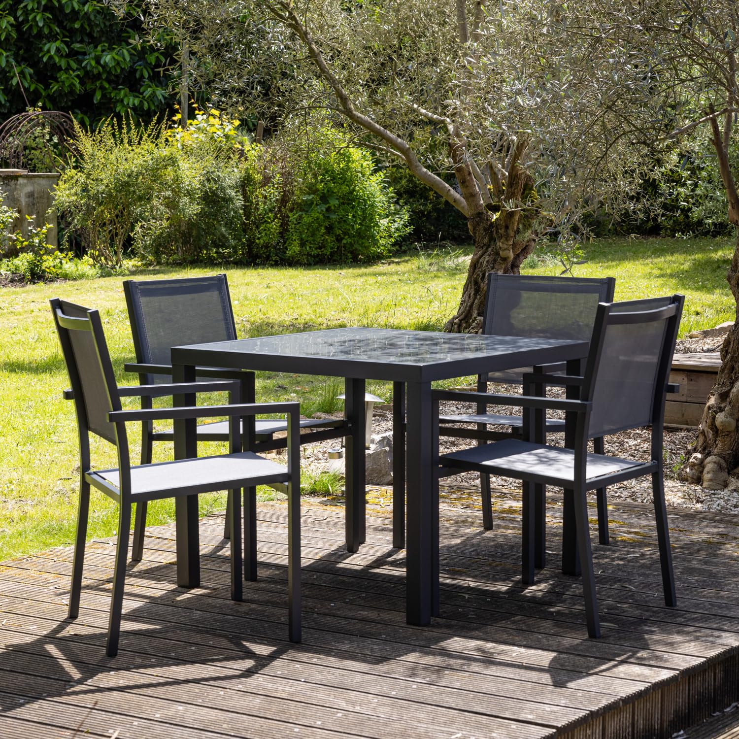 happy-garden-bergamo-salon-jardin-4-places-textil-ne-gris-anthracite image 6