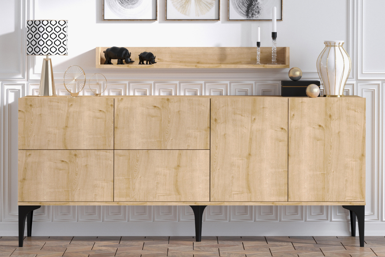 concept-usine-assen-buffet-bois-186-cm-avec-portes image 2