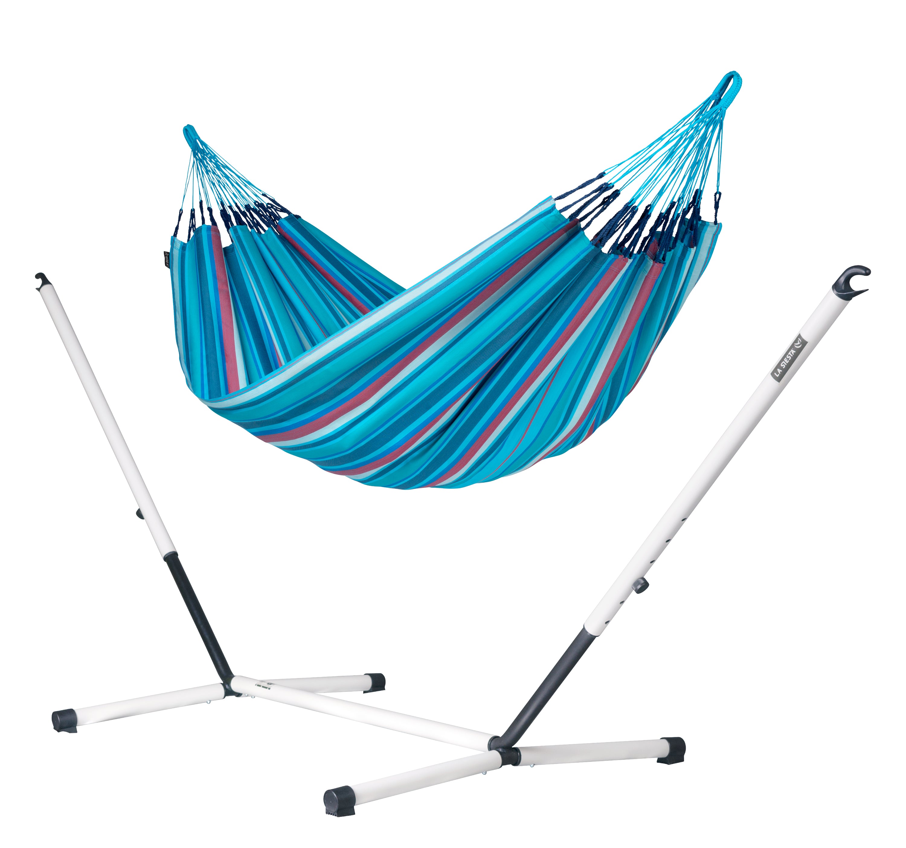 la-siesta-nautico-hamac-avec-support-double-wave-gris-350-cm image 1