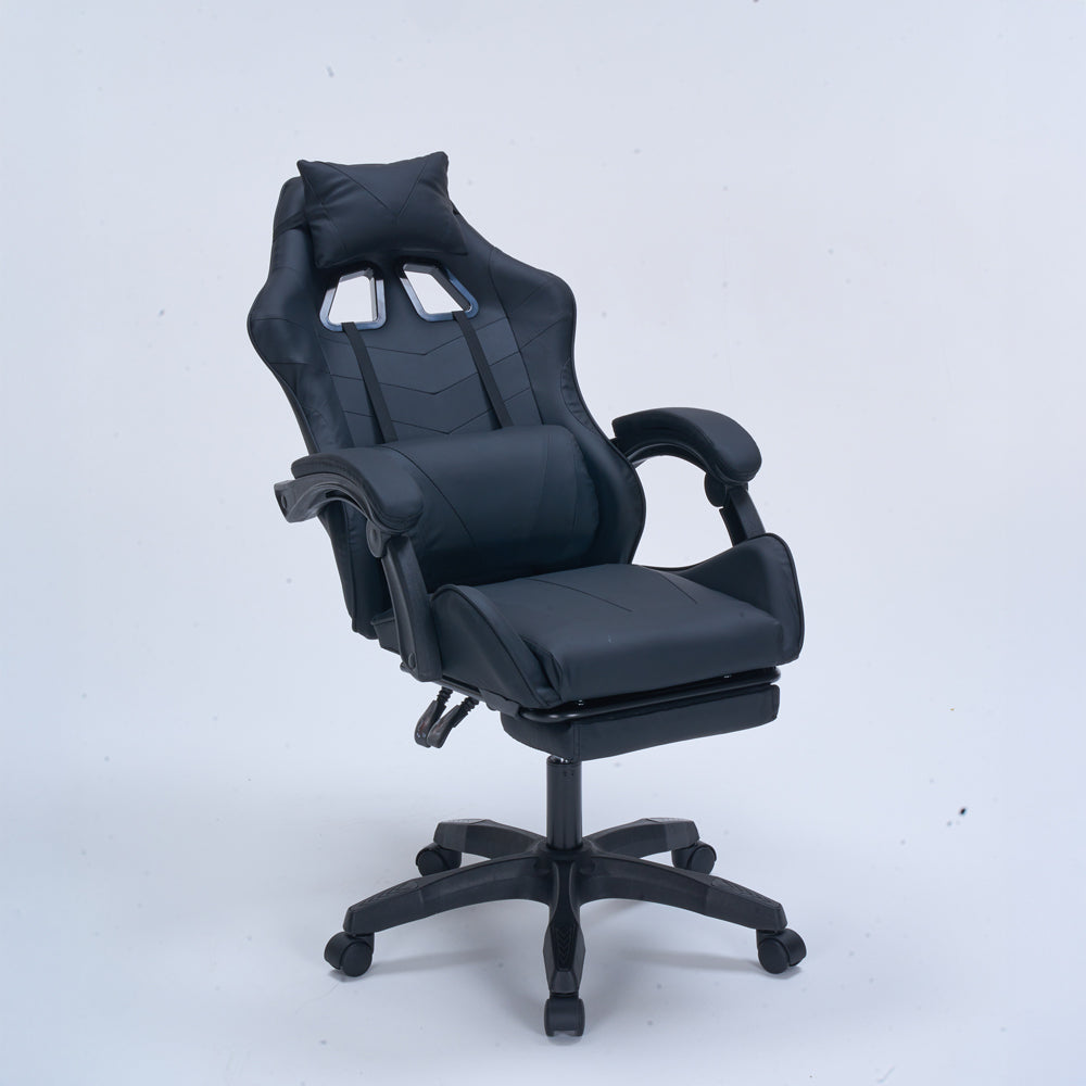 concept-usine-altair-chaise-gaming-noire-inclinable-1-place image 2