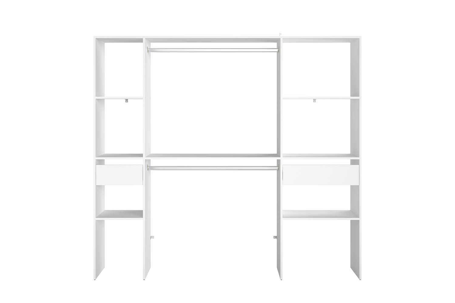 concept-usine-elysee-dressing-180-cm-blanc-avec-penderie image 3