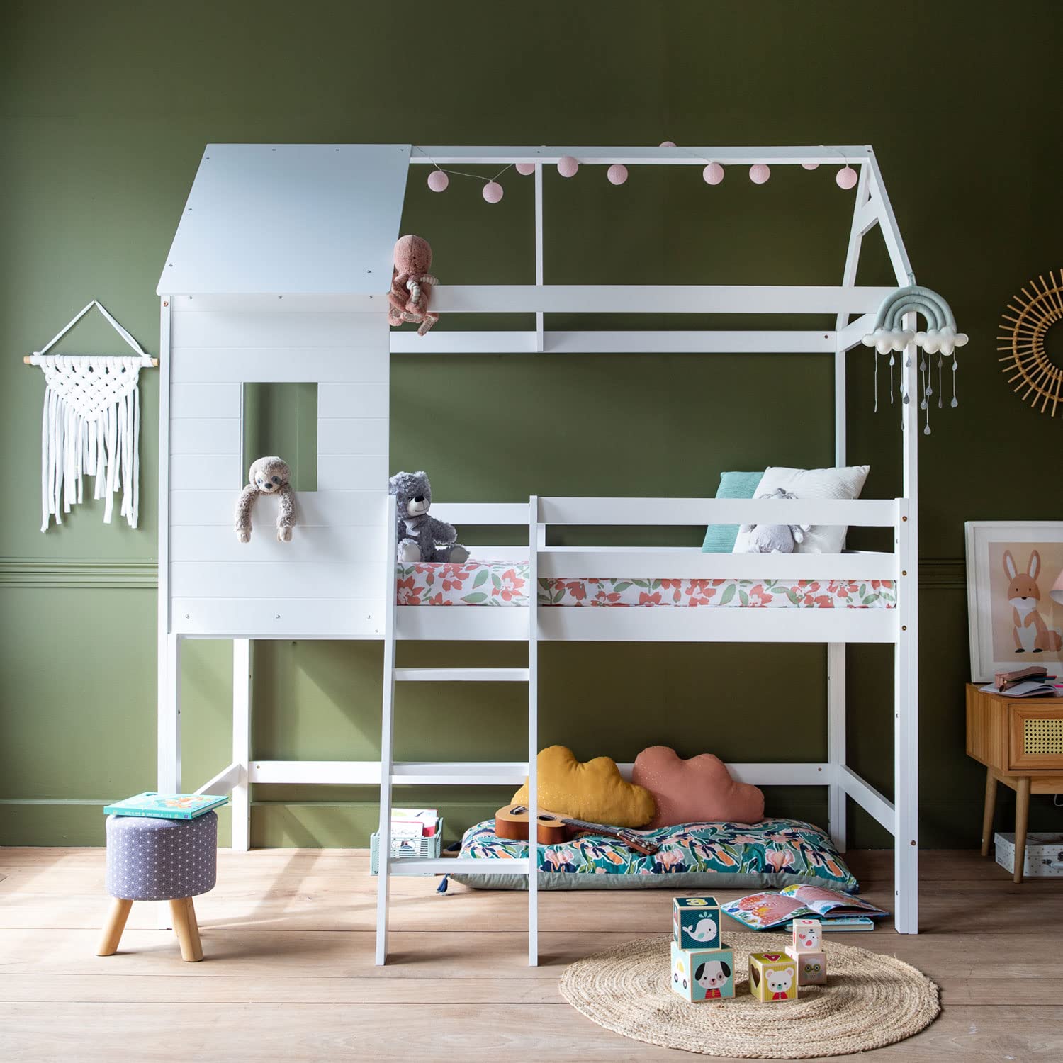happy-garden-margot-lit-cabane-mezzanine-190x90-blanc image 5
