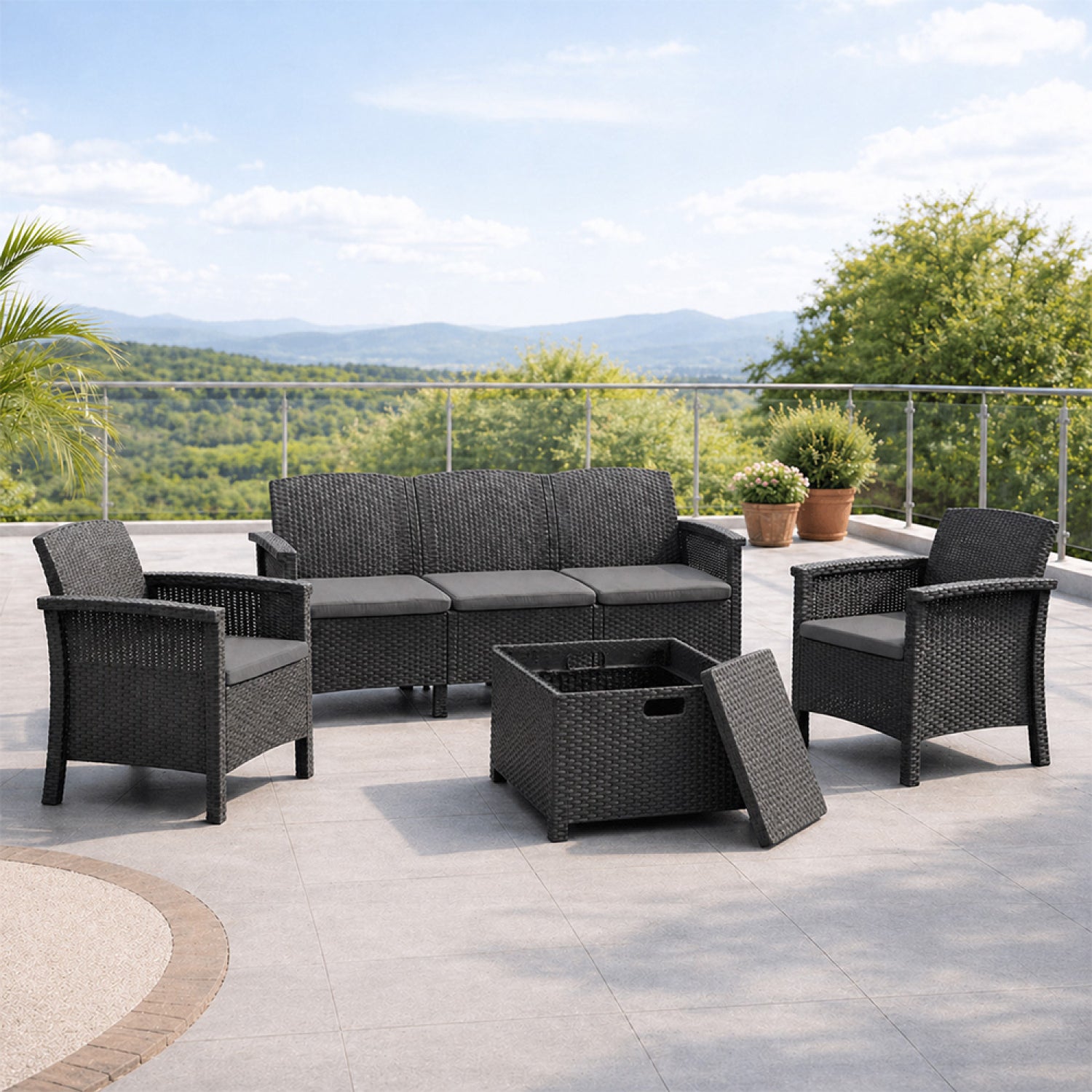 concept-usine-maniza-5-salon-de-jardin-5-places-gris-coffre image 3