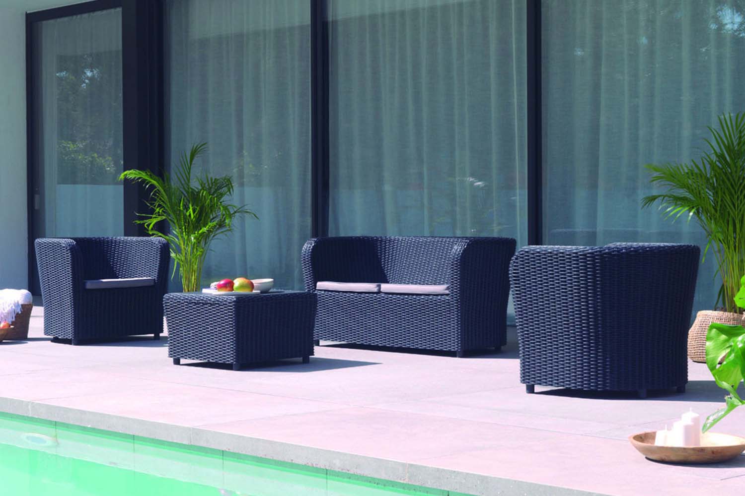 concept-usine-nova-salon-de-jardin-4-places-rotin image 1