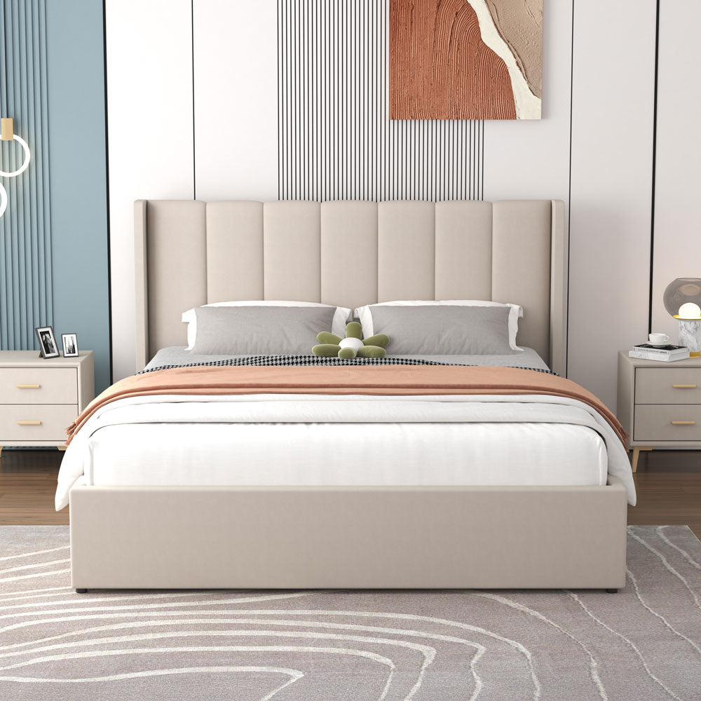 concept-usine-arlington-140x190-lit-coffre-velours-beige image 3