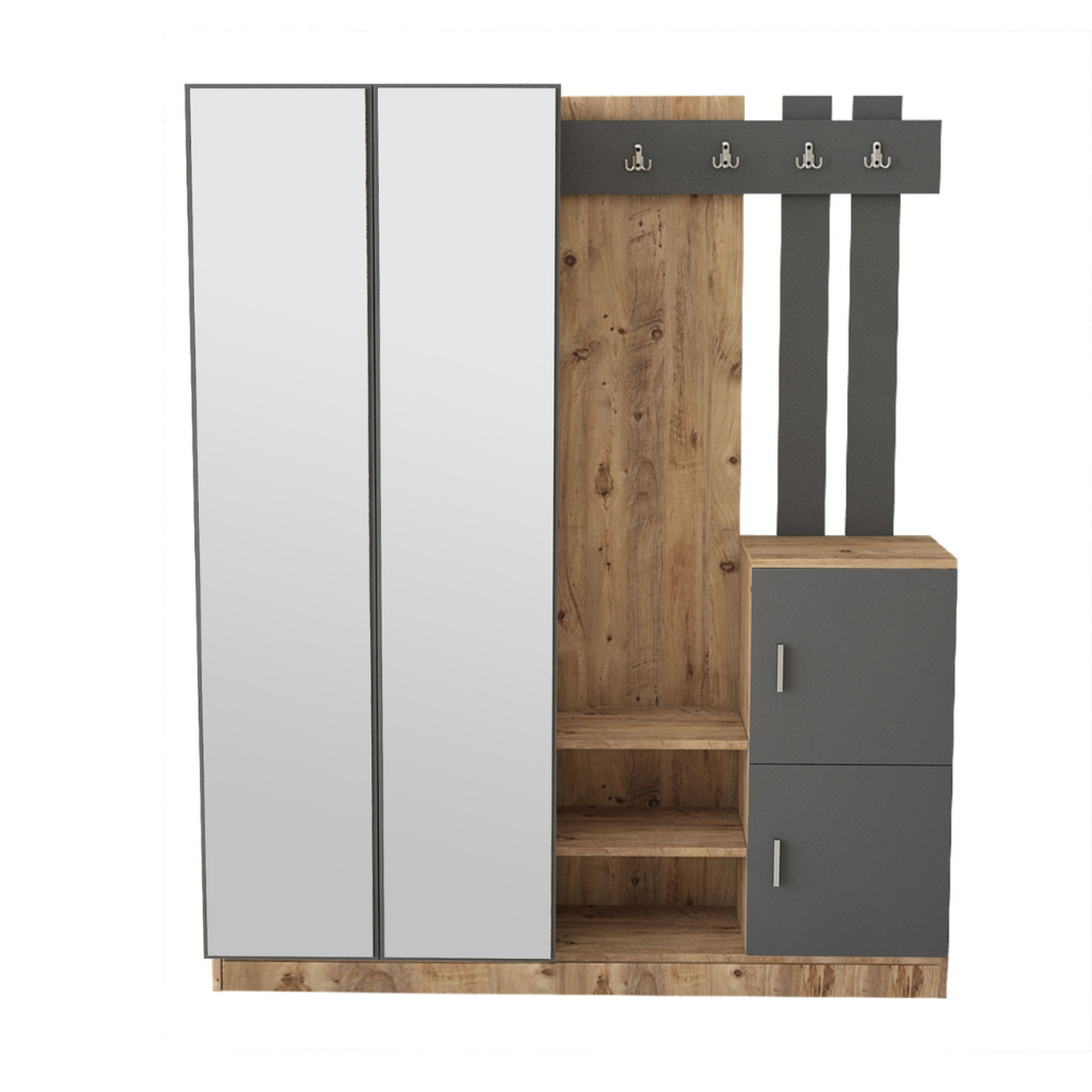 concept-usine-anka-meuble-d-entr-e-bois-gris-avec-miroir-2 image 4