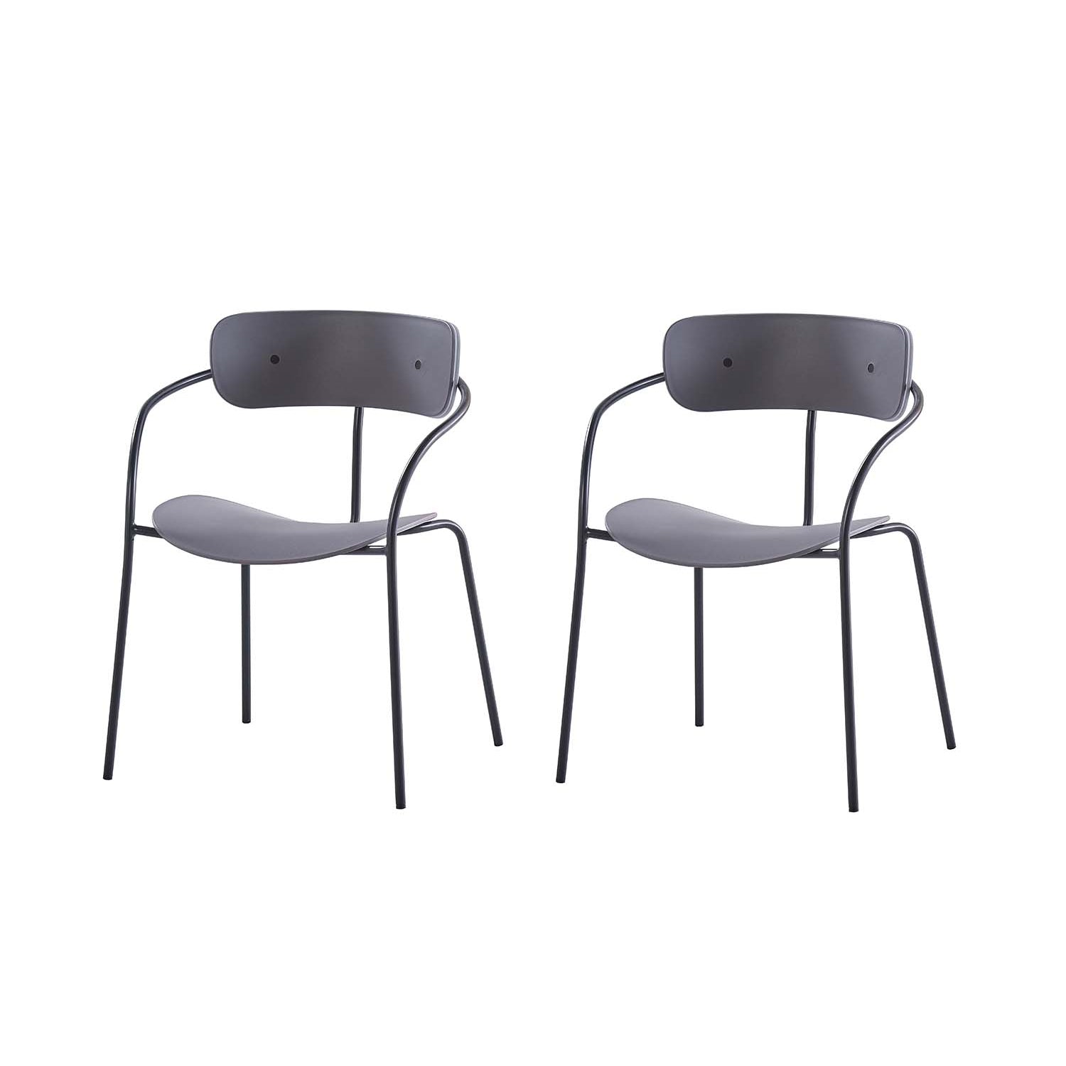 concept-usine-alexia-2-chaise-salle-manger-gris-fonc-m-tal image 2