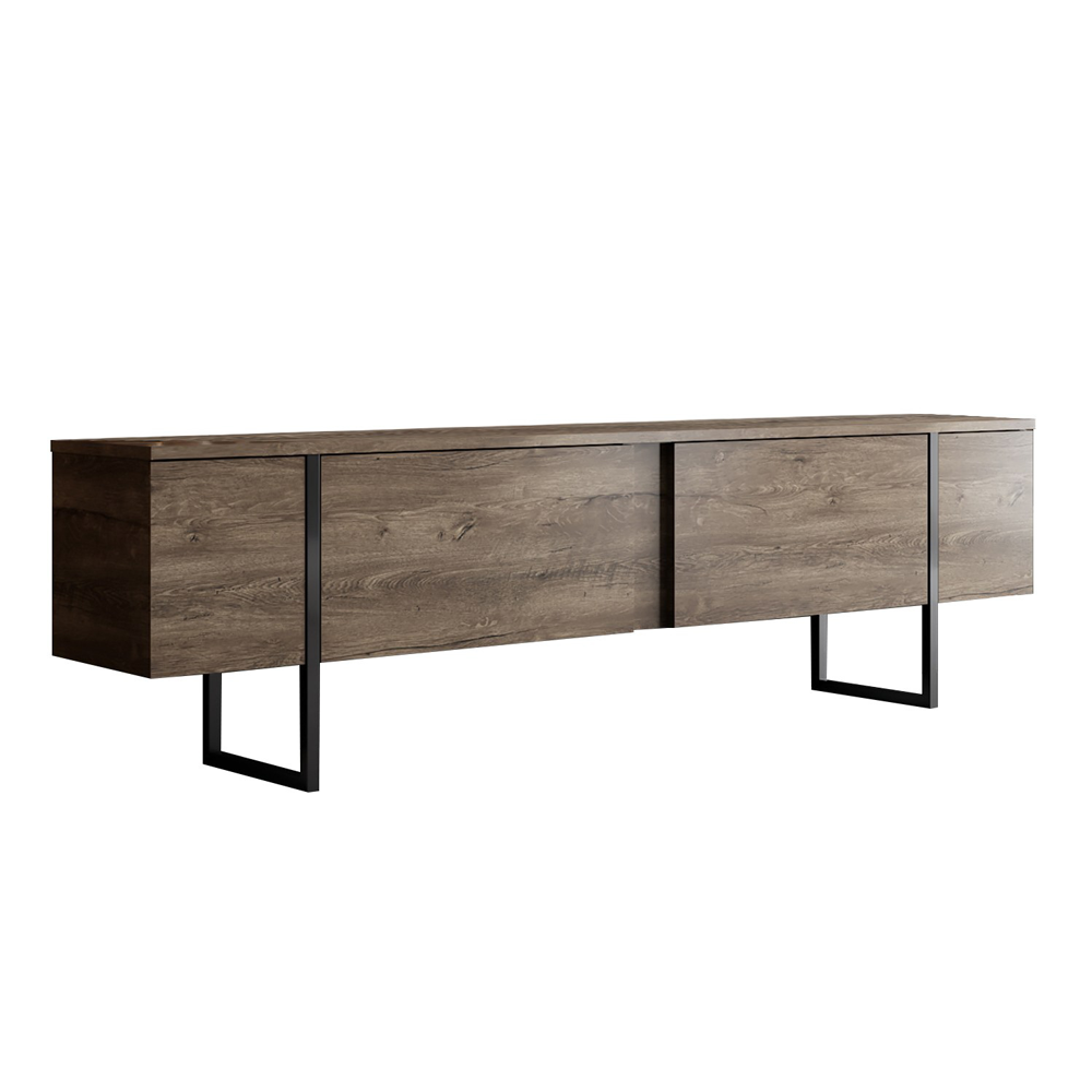 concept-usine-fropa-meuble-tv-180-cm-noir-et-bois image 5