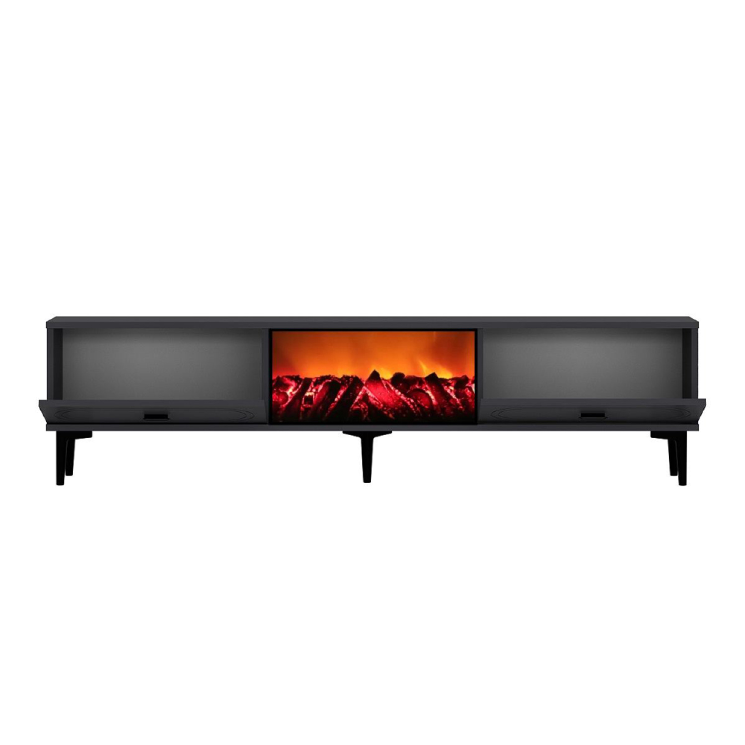 concept-usine-fyra-meuble-tv-150-cm-anthracite-chemin-e-led image 4