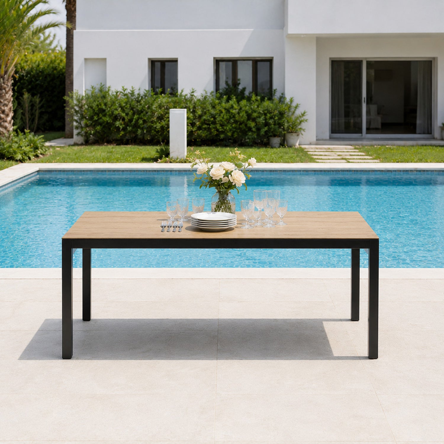 concept-usine-brisbane-table-jardin-240-cm-10-places-effet-bois image 3