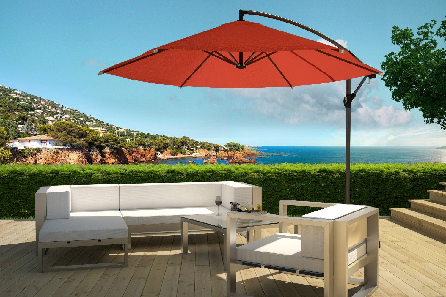 concept-usine-porticcio-parasol-d-port-gris-300-cm-inclinable image 8