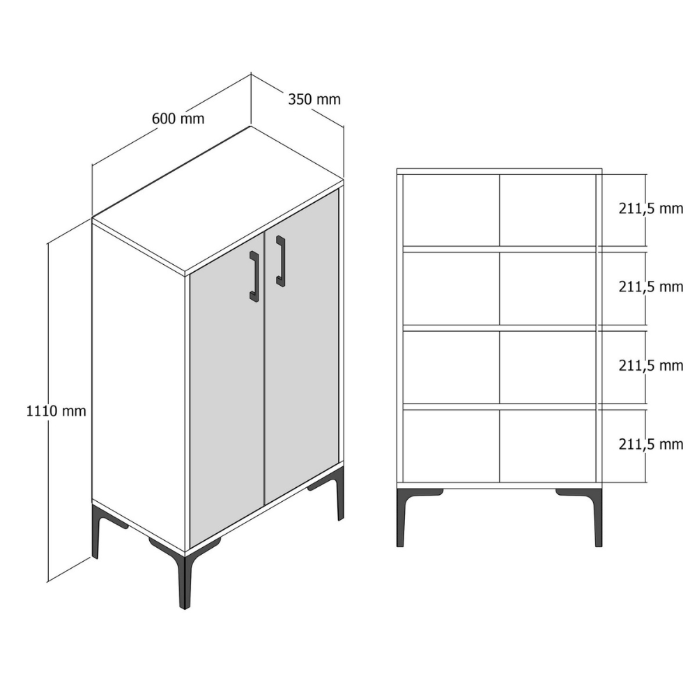 concept-usine-yanka-buffet-bois-ch-ne-2-portes-tag-re image 5