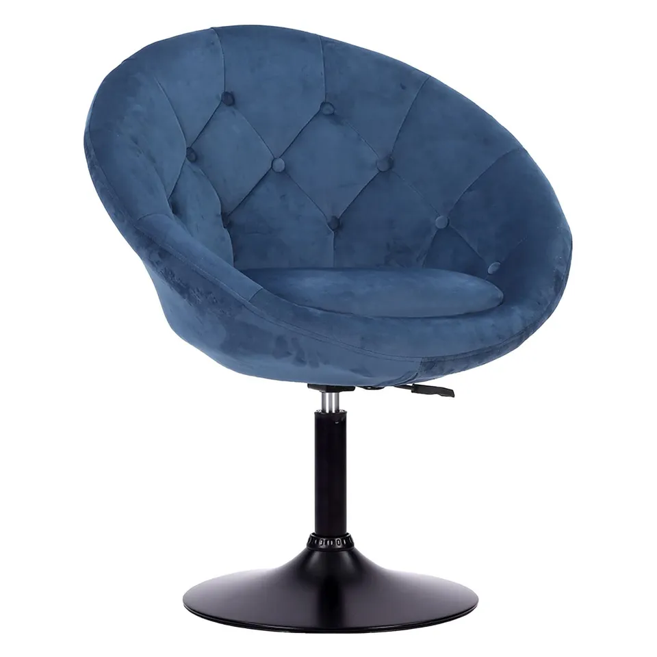 happy-garden-edgar-tabouret-de-bar-velours-bleu-r-glable image 1