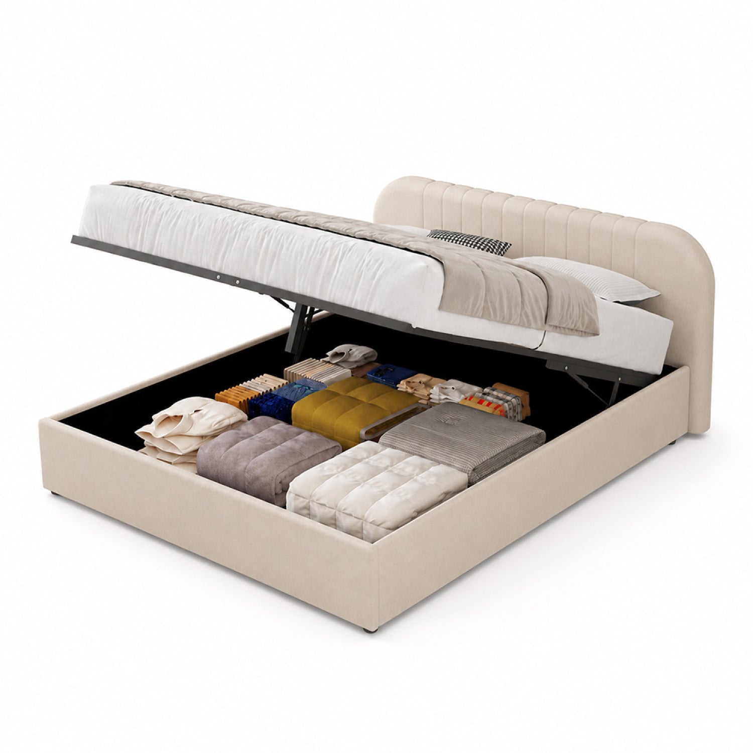 concept-usine-irvine-lit-coffre-160x200-velours-beige-avec-rangement image 8