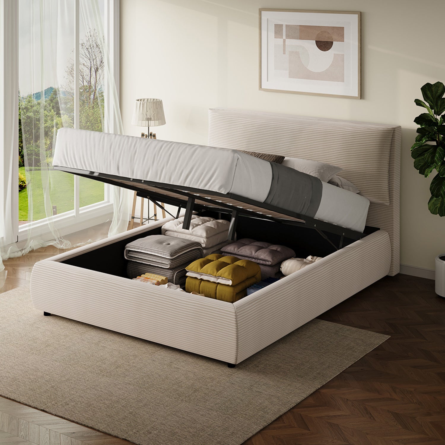 concept-usine-fresno-140x190-lit-coffre-beige-velours-c-tel image 3