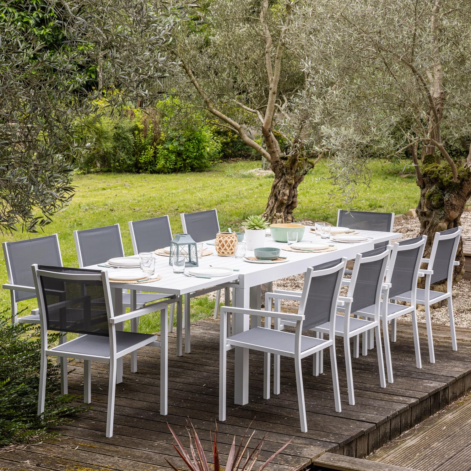 happy-garden-venezia-salon-jardin-extensible-10-places-blanc image 2