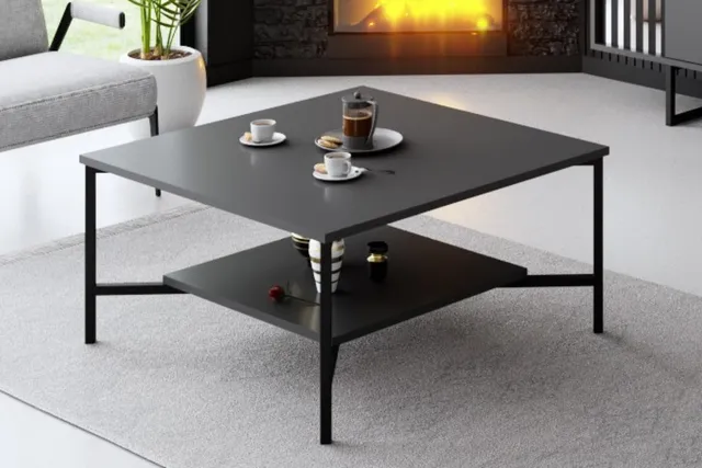 concept-usine-tromso-table-basse-carr-e-noire-rangement image 1