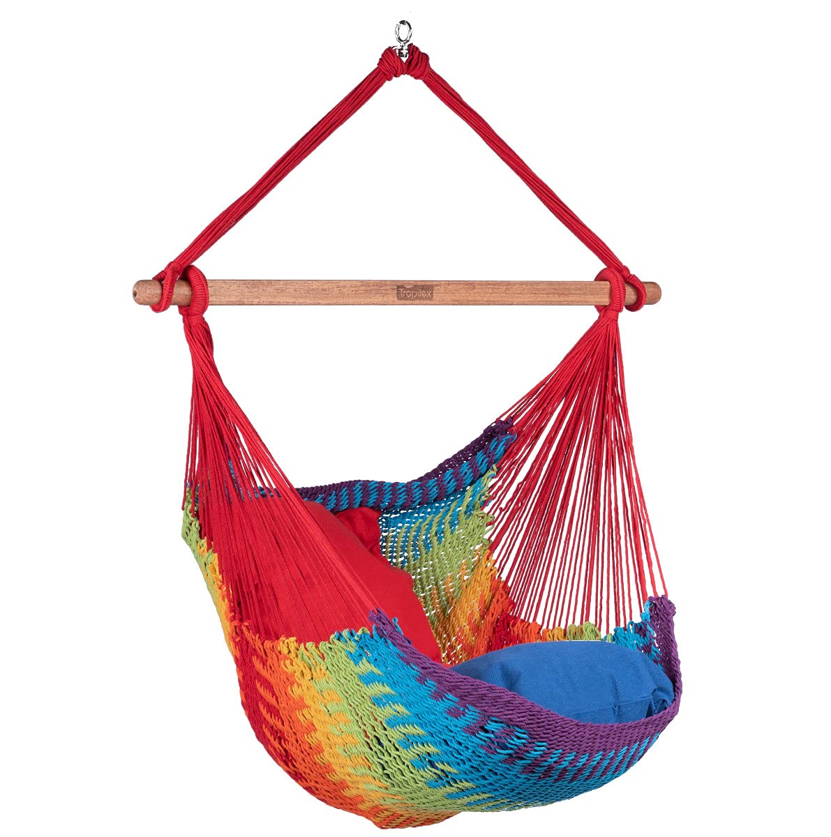 tropilex-mexico-fuego-fauteuil-suspendu-rouge-coton image 4